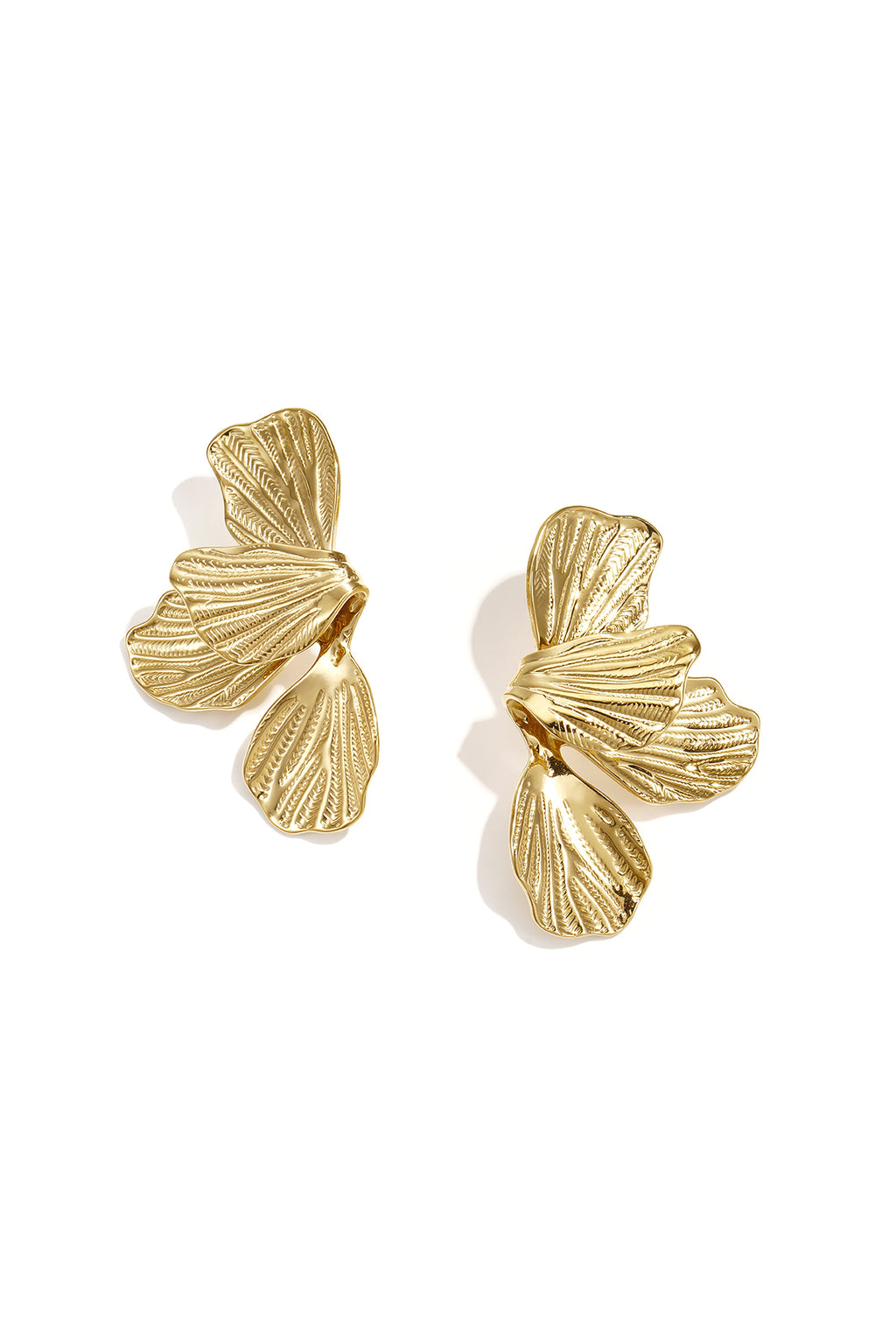 Stainless Steel Drop Earrings Flower Simple Daily Simple Series Women's jewelry