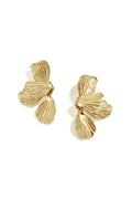 Stainless Steel Drop Earrings Flower Simple Daily Simple Series Women's jewelry