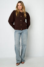 Knitted Viscose Women's Cardigan Fall/Winter Casual Solid Color