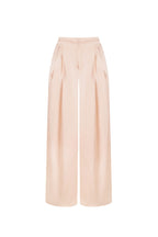 Woven Polyester Fiber Women's Straight Pants Casual Solid Color
