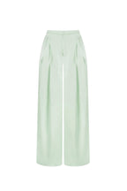 Woven Polyester Fiber Women's Straight Pants Casual Solid Color