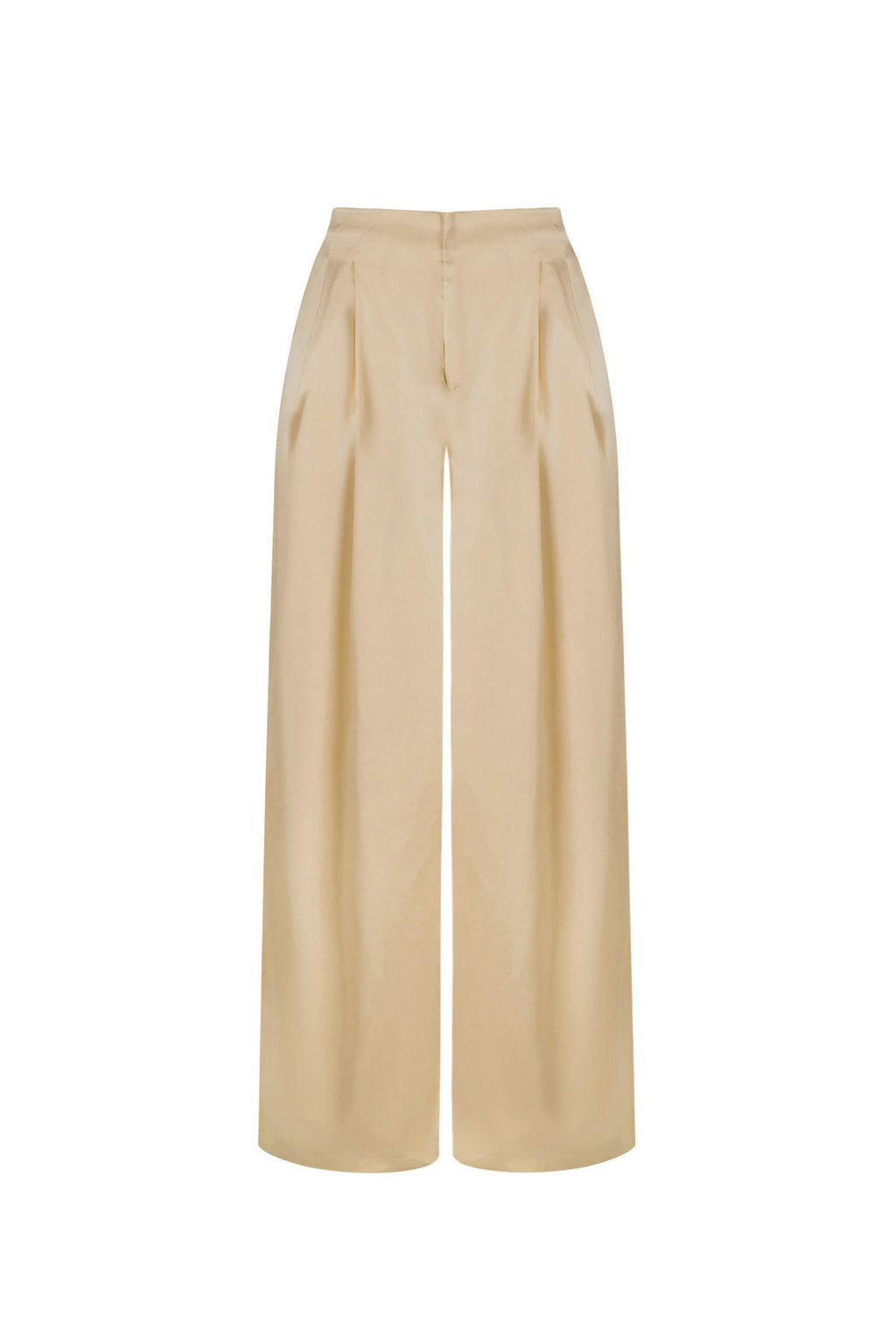 Woven Polyester Fiber Women's Straight Pants Casual Solid Color