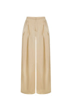 Woven Polyester Fiber Women's Straight Pants Casual Solid Color