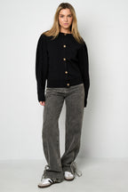 Knitted Viscose Women's Cardigan Fall/Winter Casual Solid Color