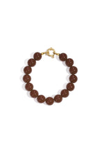 Bracelet with medium beads and front clasp-12mm