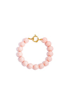Bracelet with medium beads and front clasp-12mm