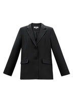 Polyester Vrouwen Suit Set Gesneden Boog Detail
