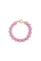 Bracelet with medium beads and front clasp-12mm