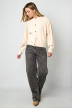 Knitted Viscose Women's Cardigan Fall/Winter Casual Solid Color