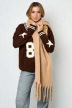 Colorful winter scarf