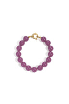 Bracelet with medium beads and front clasp-12mm