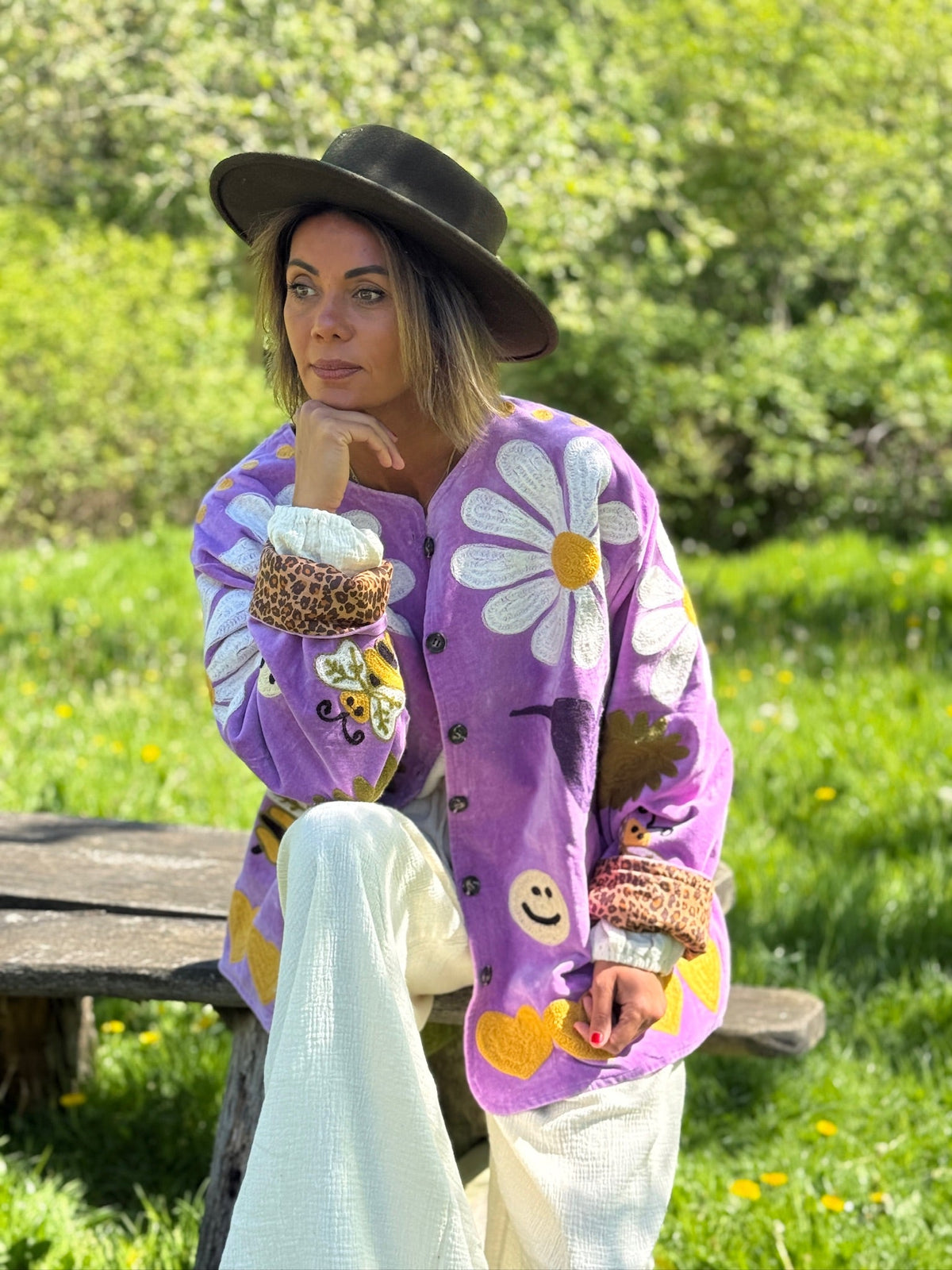 TOUT - Daisy Jacket Velvet Lila