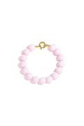 Bracelet with medium beads and front clasp-12mm