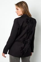 Polyester Vrouwen Suit Set Gesneden Boog Detail