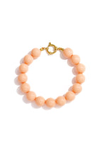 Bracelet with medium beads and front clasp-12mm